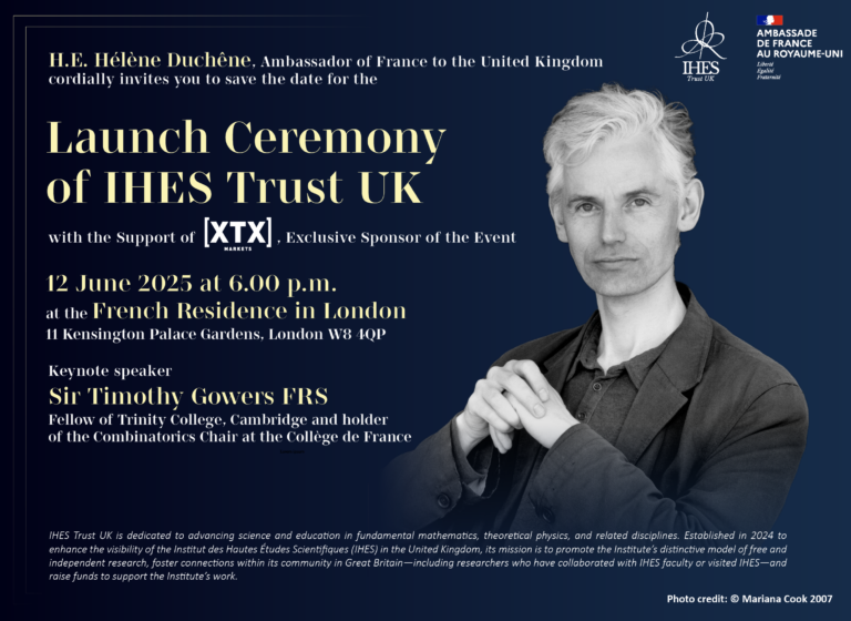 Launch Event of IHES Trust UK, June 12th, 2025